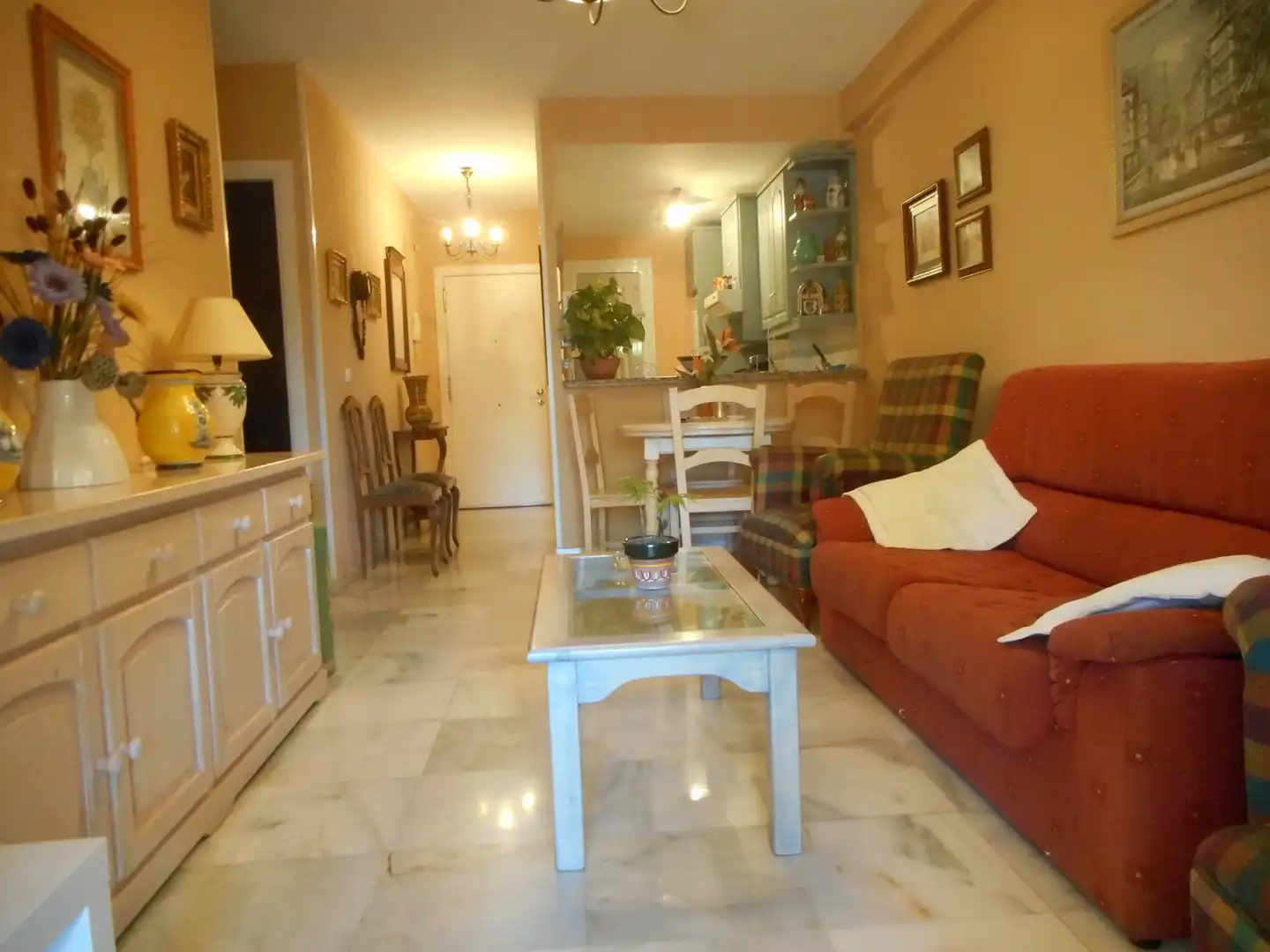 Sala de estar de Apartamento en venta en Islantilla con Jardín privado, Terraza y Piscina