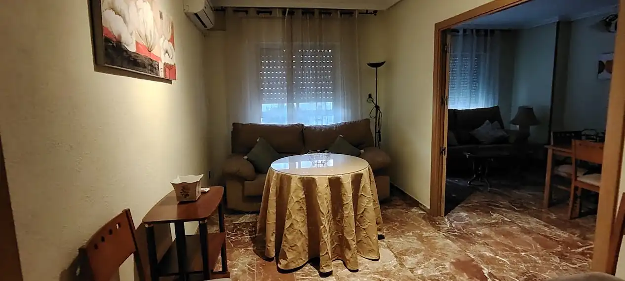 Living room of Flat for rent in Linares  with Air Conditioner, Heating and Furnished