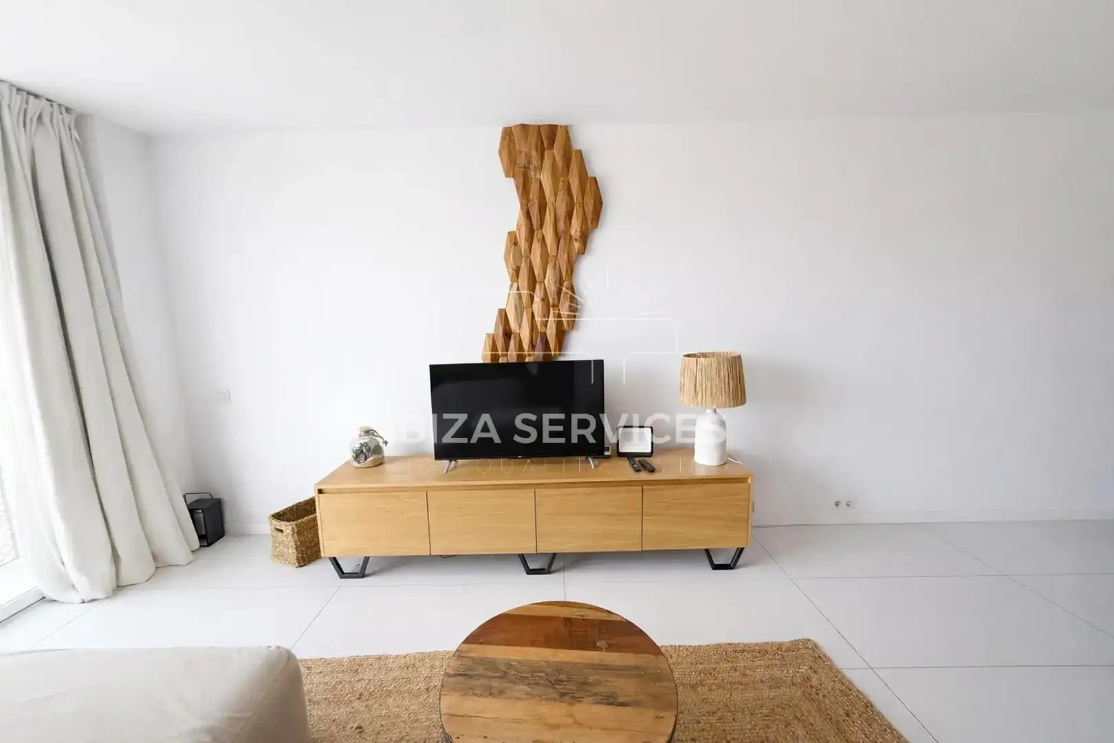 Wohnzimmer von Wohnung zur Miete in Eivissa mit Klimaanlage und Schwimmbad
