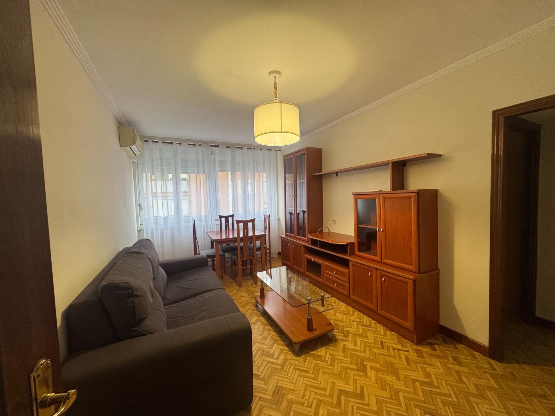 Living room of Flat to rent in  Madrid Capital  with Air Conditioner, Heating and Private garden