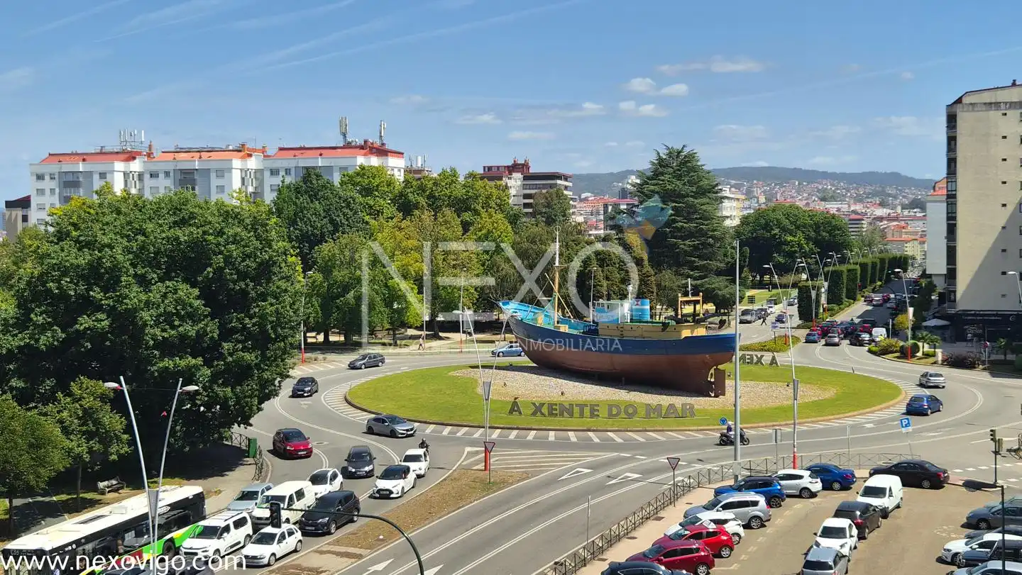 Parking of Flat for sale in Vigo   with Heating, Parquet flooring and Terrace