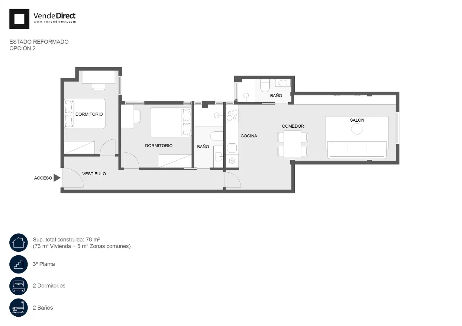 Appartamento con terrazza in vendita a Calle de Fernando el Católico, imagen 33