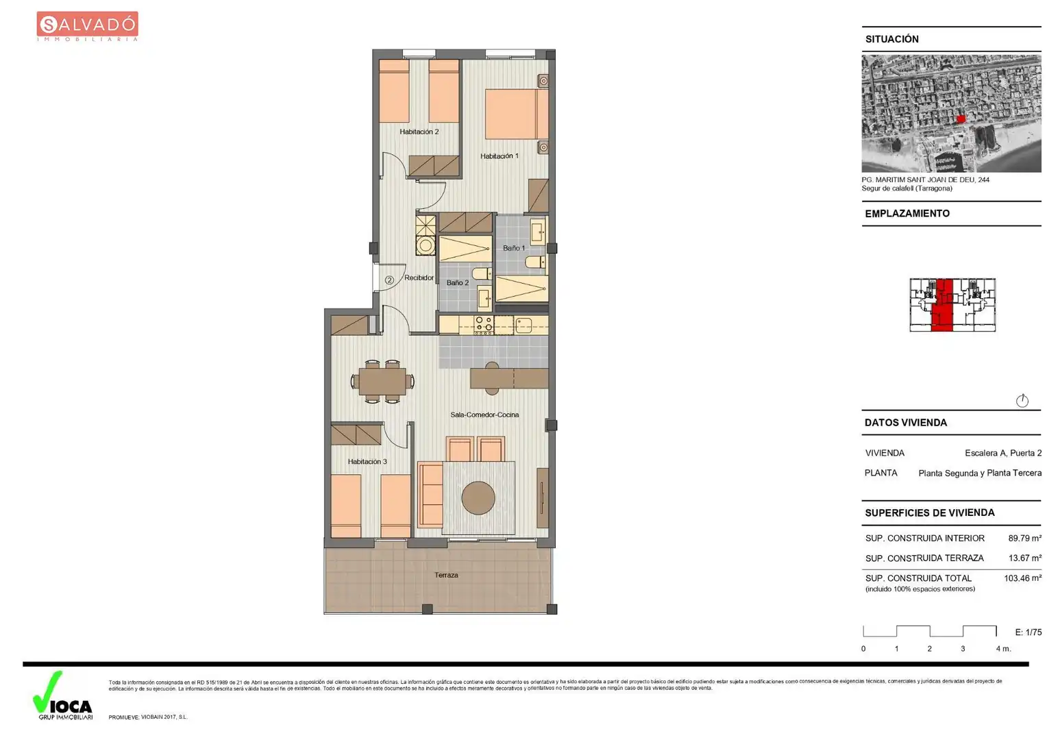 Flat for sale in Calafell  with Air Conditioner, Heating and Terrace