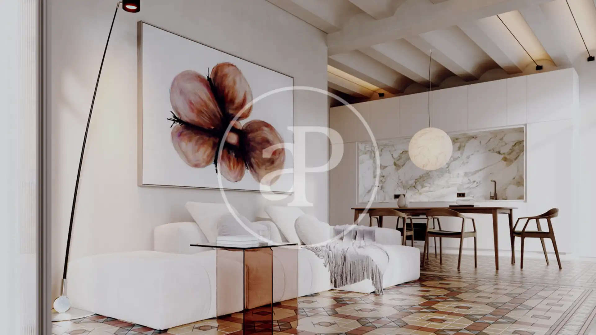 Sala de estar de Loft en venta en  Valencia Capital con Aire acondicionado y Calefacción