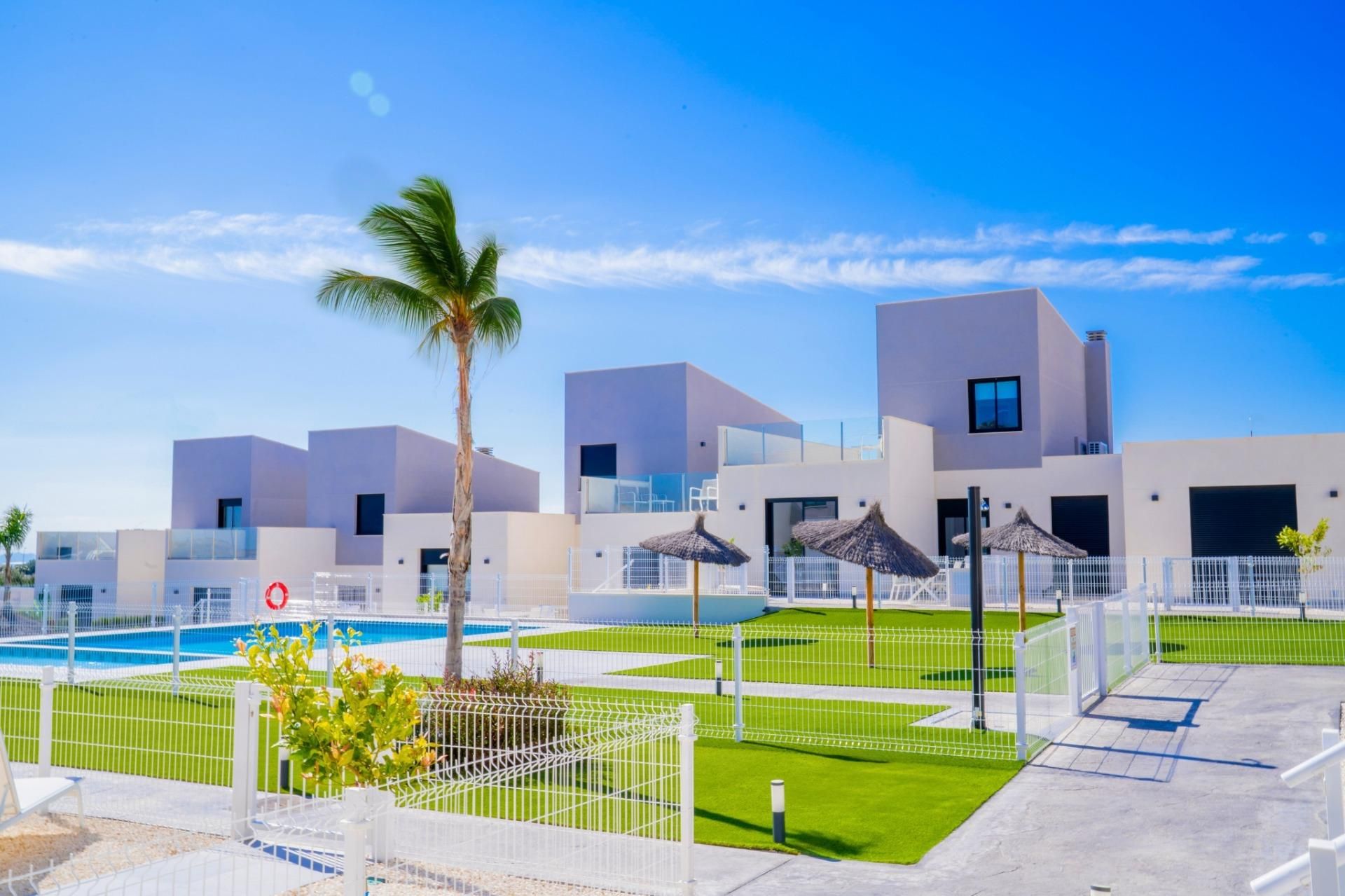 Exterior view of Single-family semi-detached for sale in  Murcia Capital  with Air Conditioner, Heating and Private garden