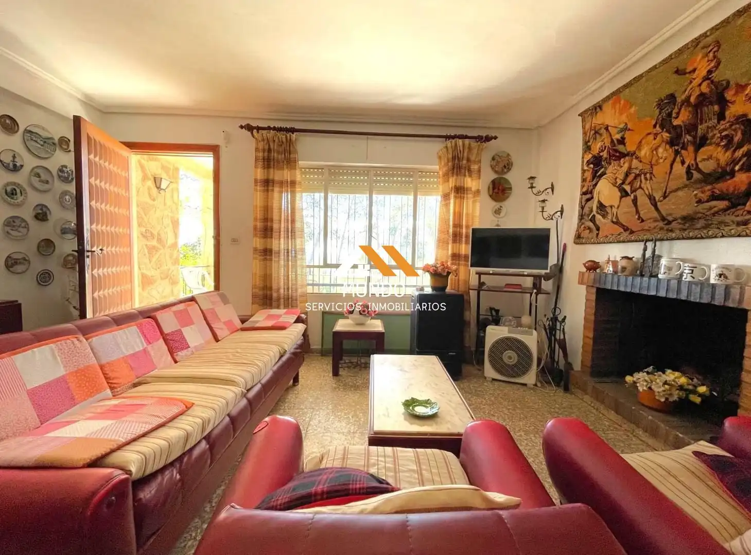 Sala de estar de Casa o chalet en venta en Olocau con Aire acondicionado, Jardín privado y Terraza