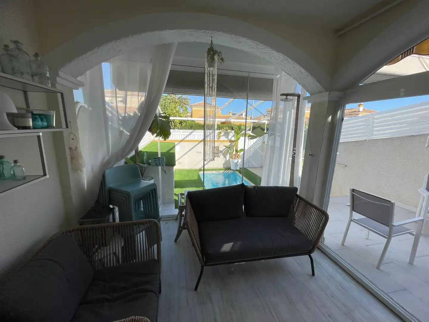 Terrace of Duplexes for sale in Pilar de la Horadada  with Air Conditioner, Swimming Pool and Furnished