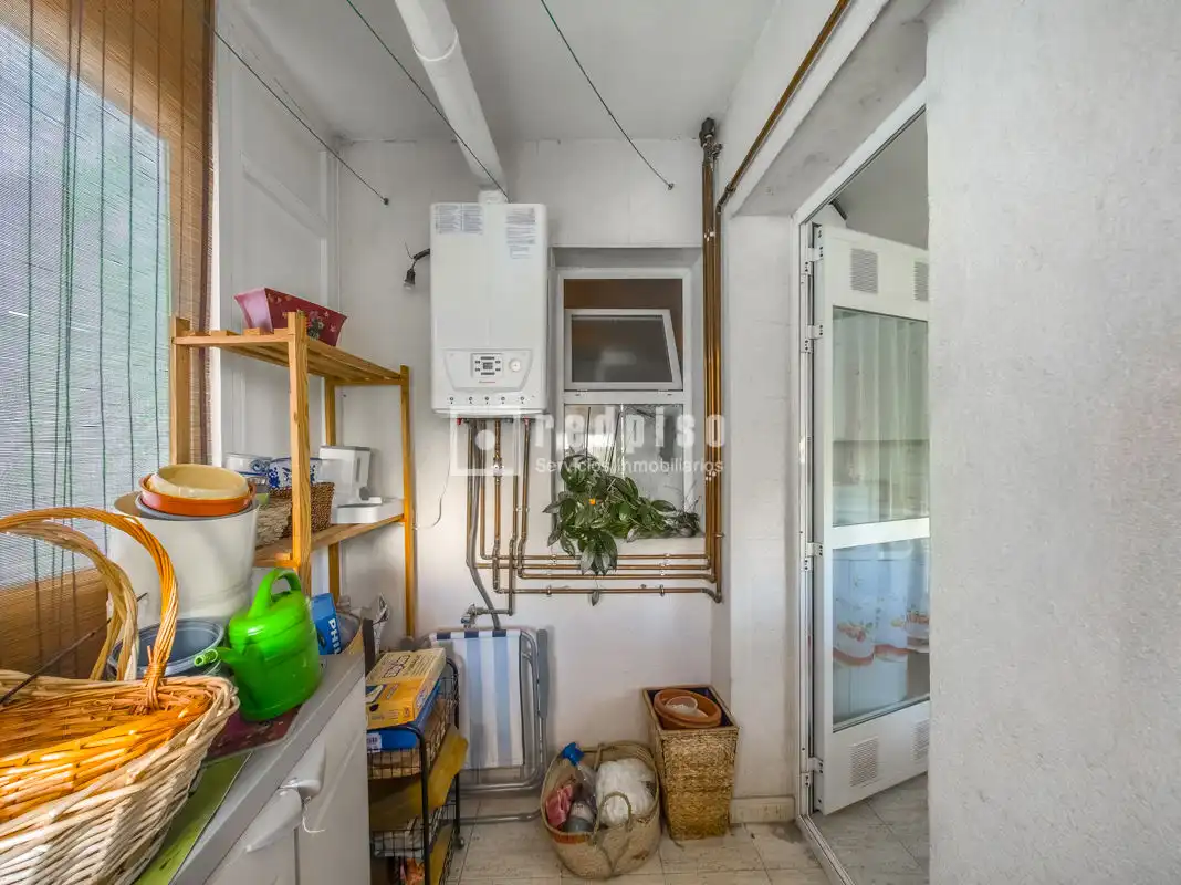 Kitchen of Flat for sale in Madrid  with Air Conditioner, Heating and Private garden