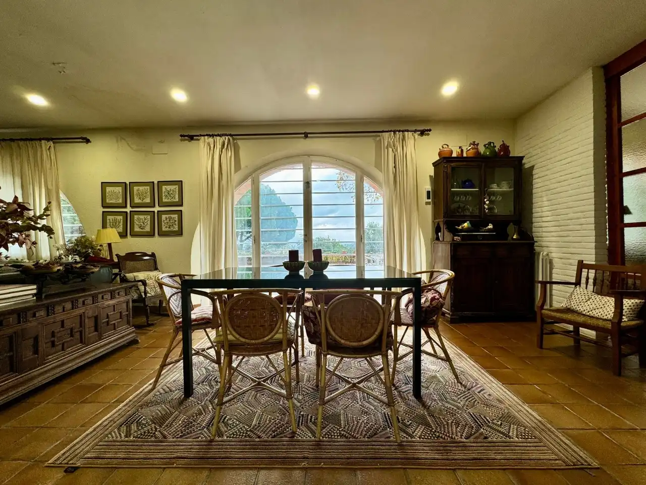 Dining room of Country homes for sale in Anglès  with Private garden, Terrace and Swimming Pool