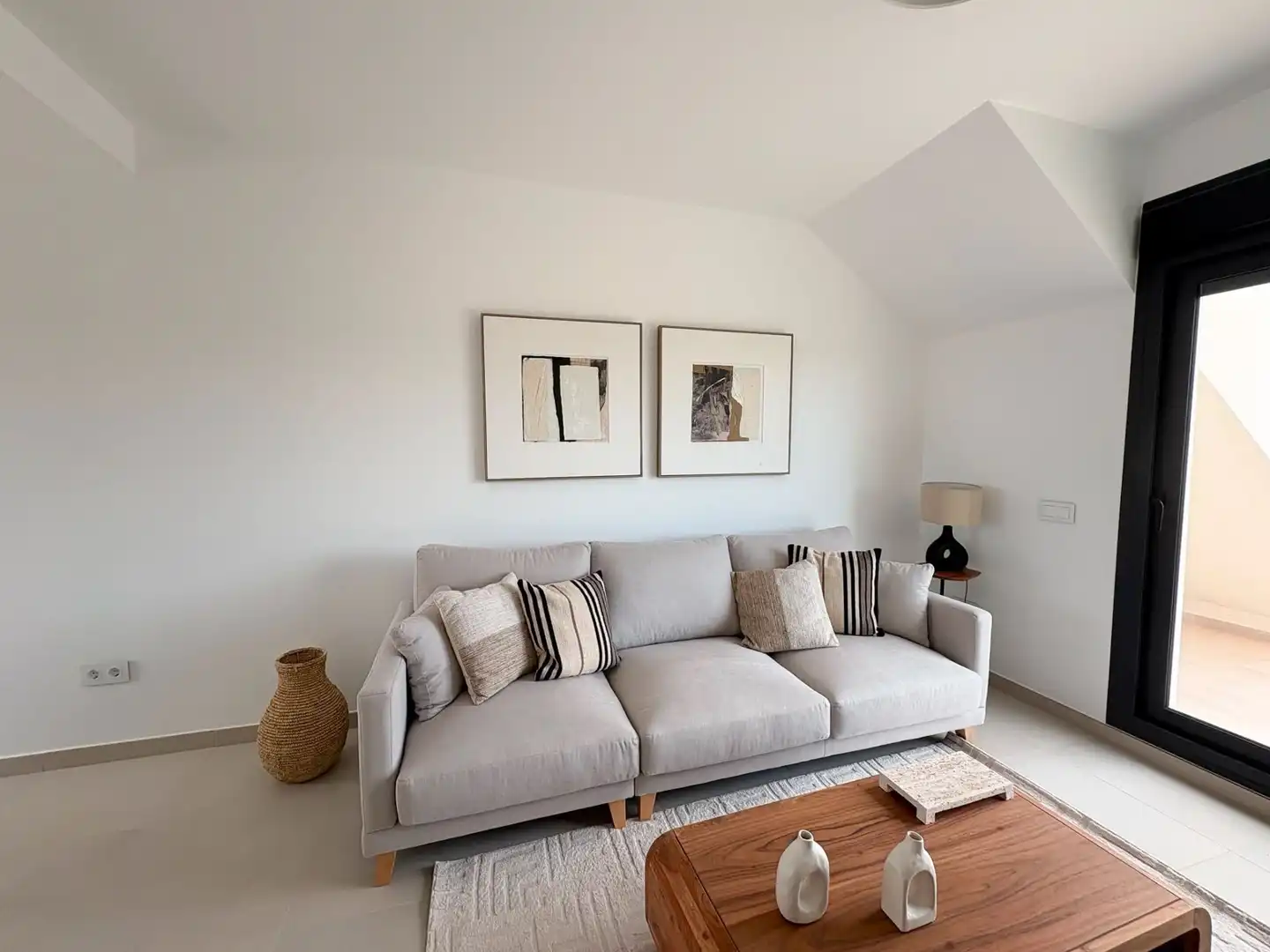 Living room of Flat for rent in Pilar de la Horadada  with Air Conditioner, Heating and Terrace