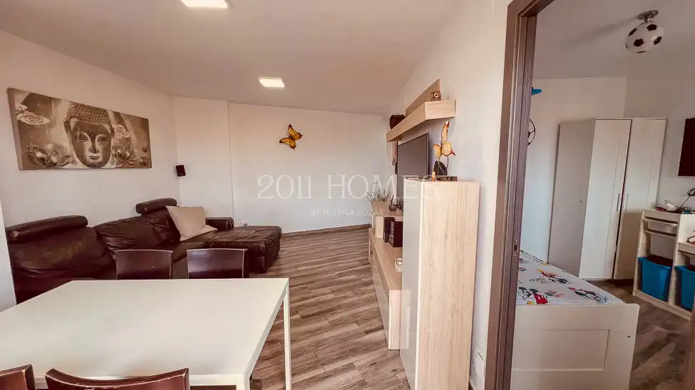 Living room of Flat for sale in Málaga  with Air Conditioner, Private garden and Balcony