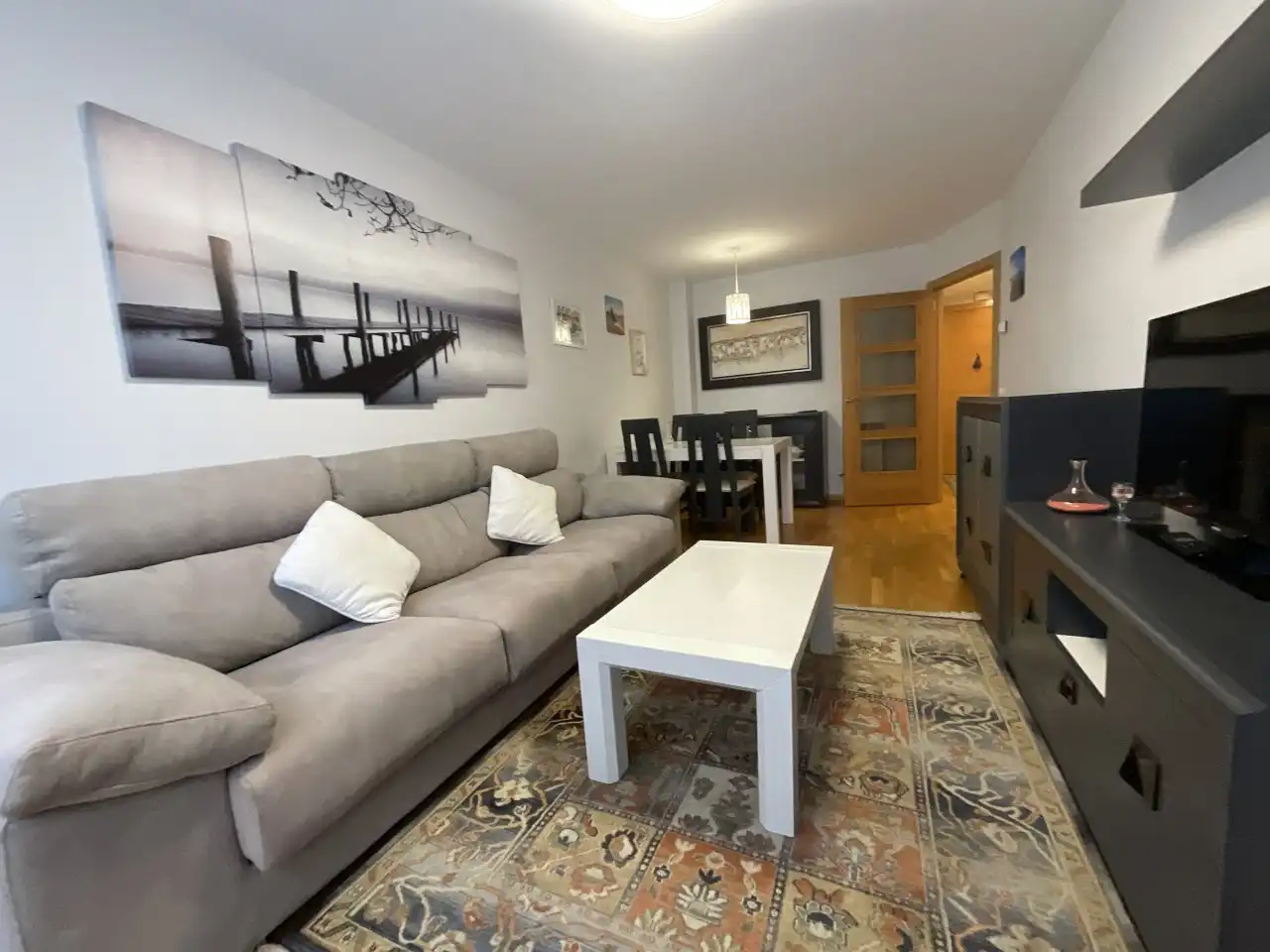 Sala de estar de Piso en venta en Santo Domingo de la Calzada con Amueblado
