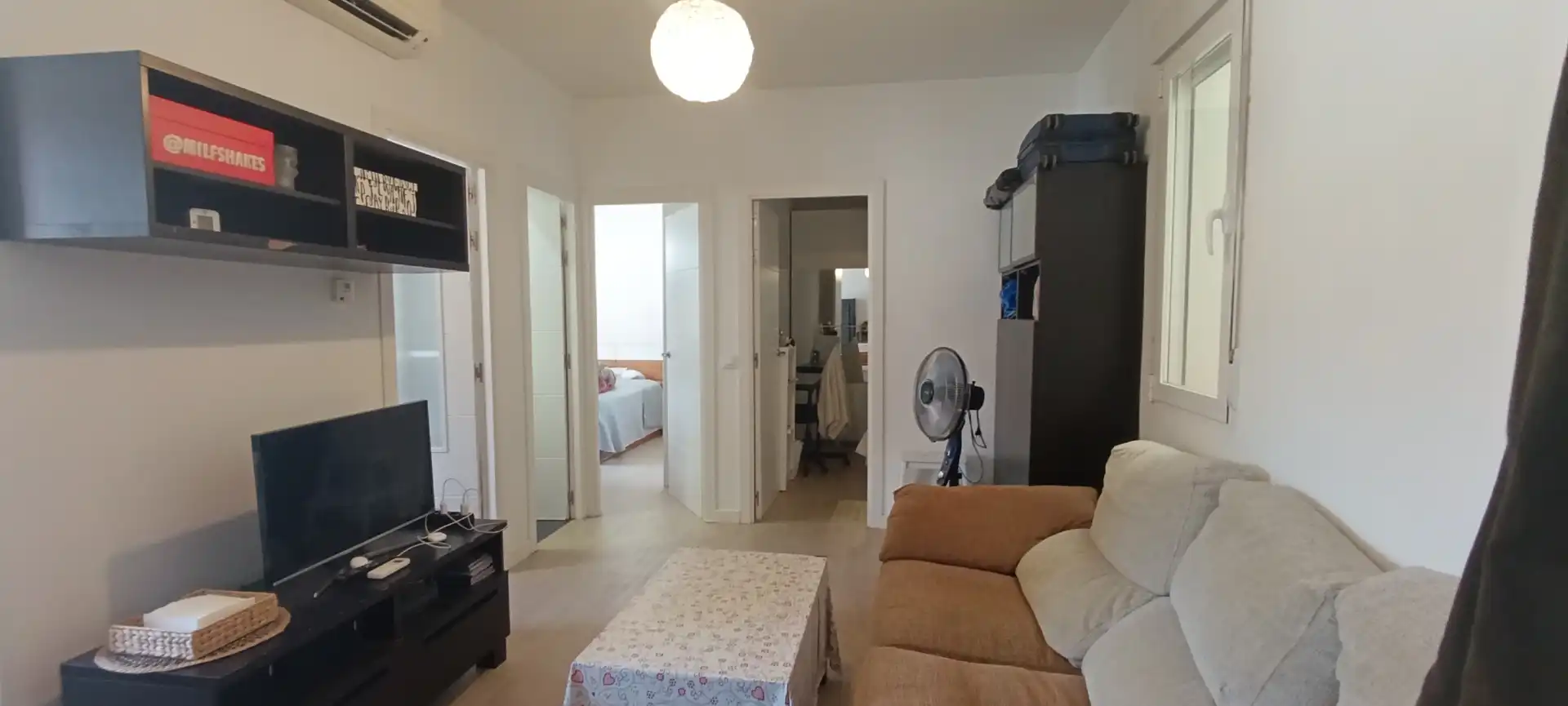 Wohnzimmer von Wohnung zur Miete in Madrid mit Klimaanlage, Heizung und Möbliert