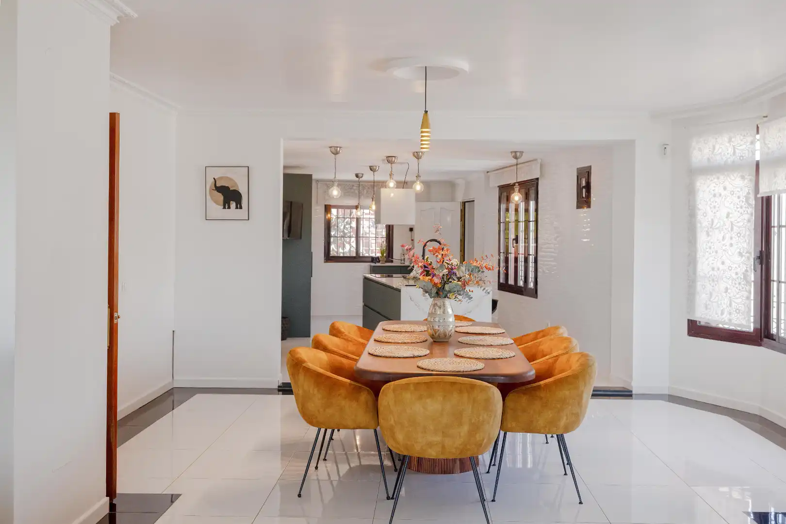Esszimmer von Haus oder Chalet zum Verkauf in Málaga mit Klimaanlage, Heizung und Privatgarten