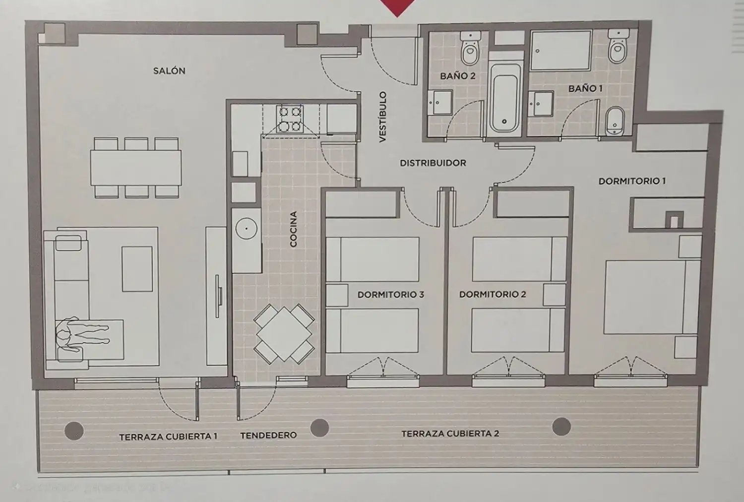 Apartments for rent in Torrent  with Air Conditioner, Heating and Parquet flooring