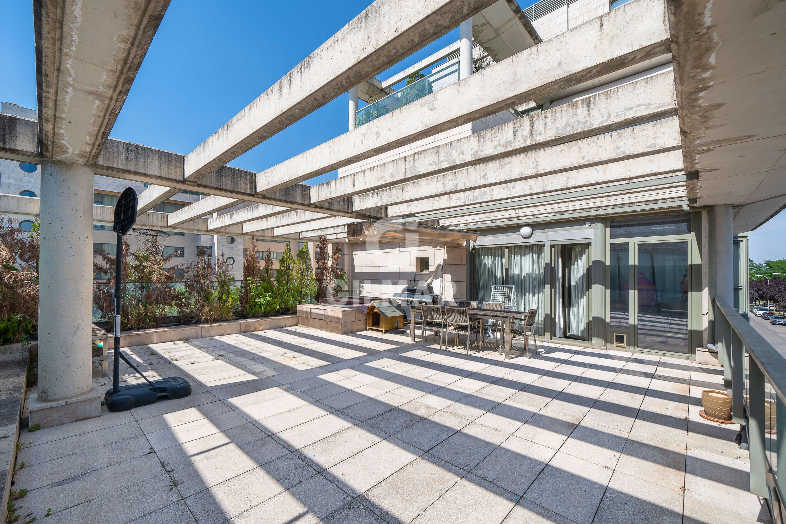 Terrace of Flat for sale in  Madrid Capital  with Heating, Private garden and Storage room