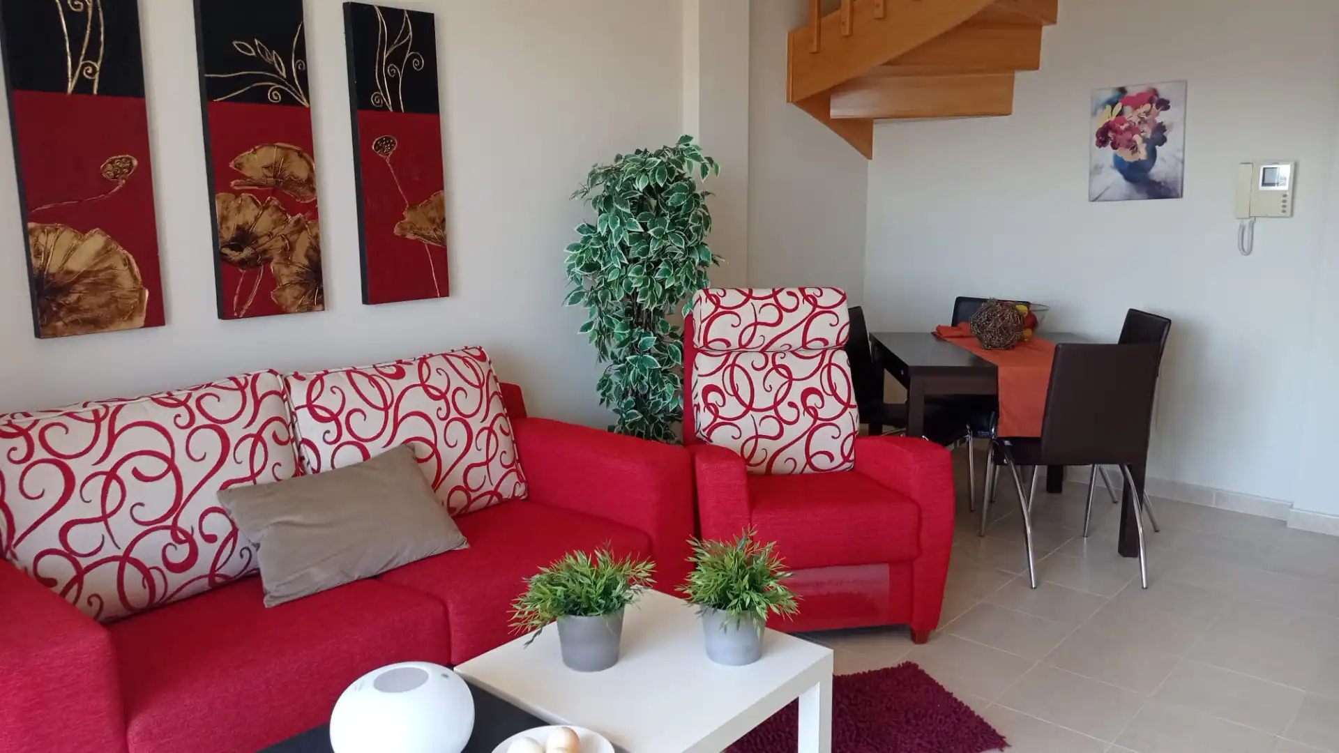 Living room of Duplexes for sale in Foz  with Terrace, Storage room and Furnished