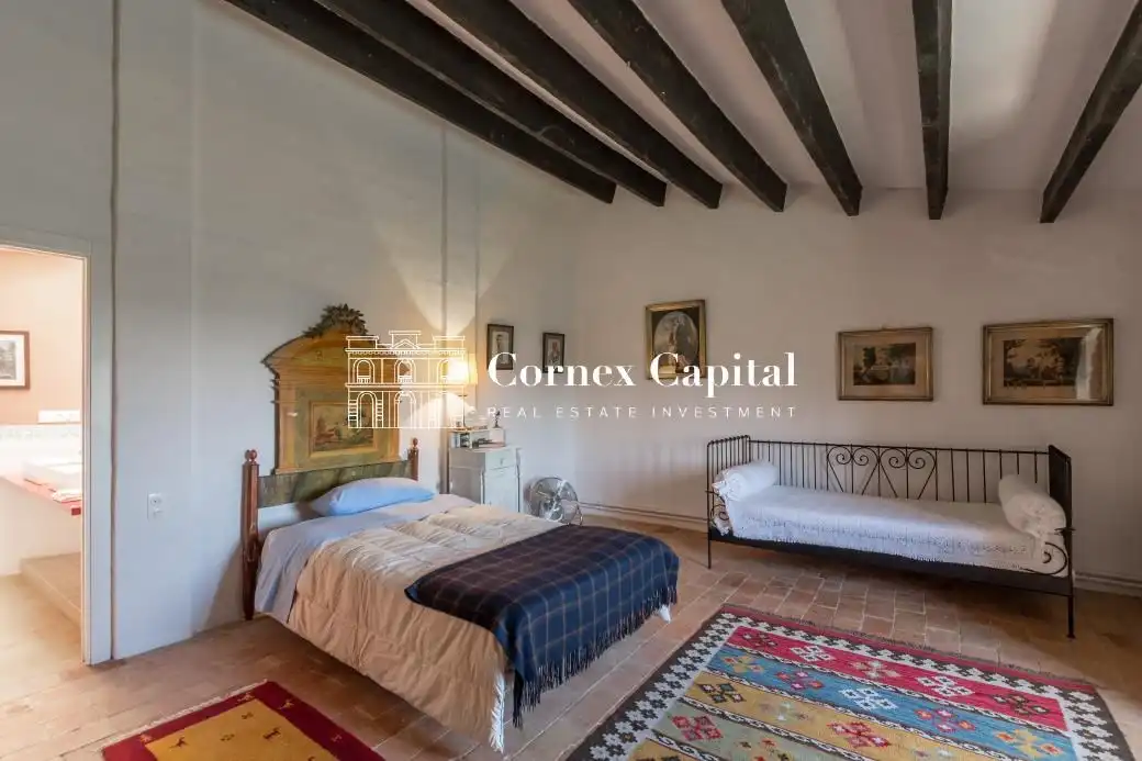Habitación de Finca rústica de alquiler en Rupià con Aire acondicionado, Calefacción y Jardín privado
