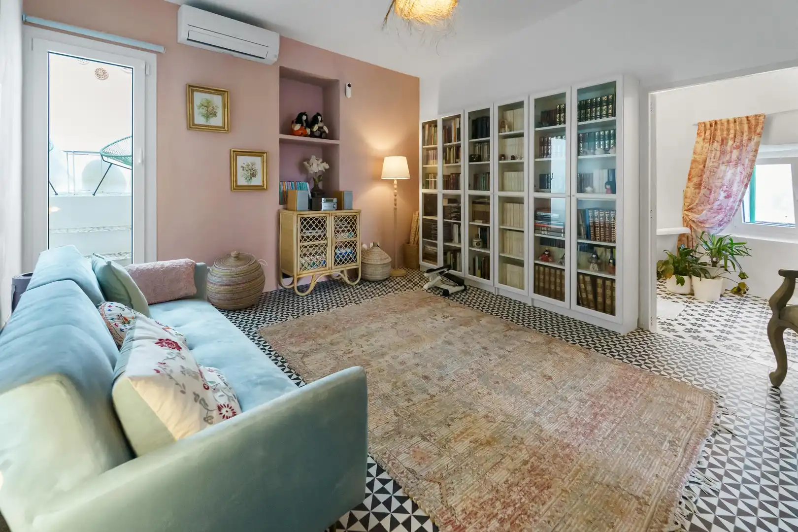 Wohnzimmer von Haus oder Chalet zum Verkauf in Felanitx mit Klimaanlage, Heizung und Terrasse