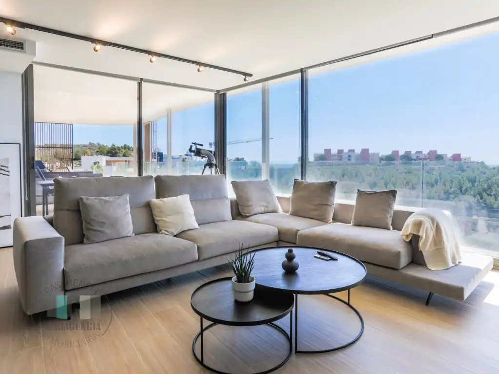 Sala de estar de Ático en venta en Oropesa del Mar / Orpesa con Aire acondicionado, Terraza y Horno