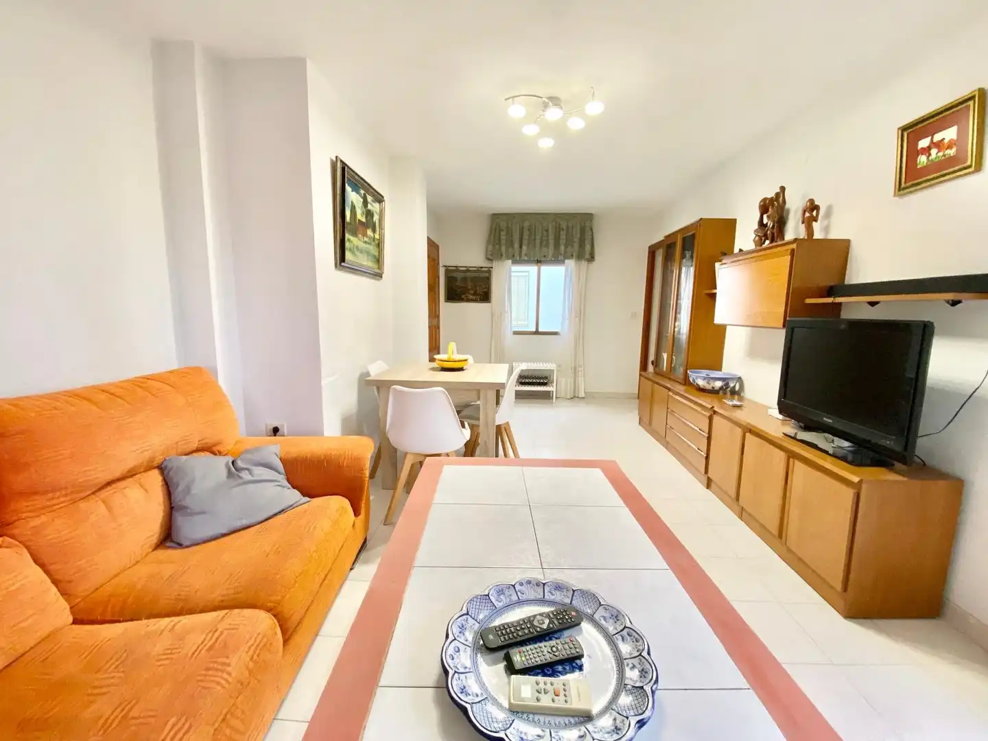 Sala d'estar de Apartament de lloguer en San Pedro del Pinatar amb Aire condicionat, Calefacció i Terrassa