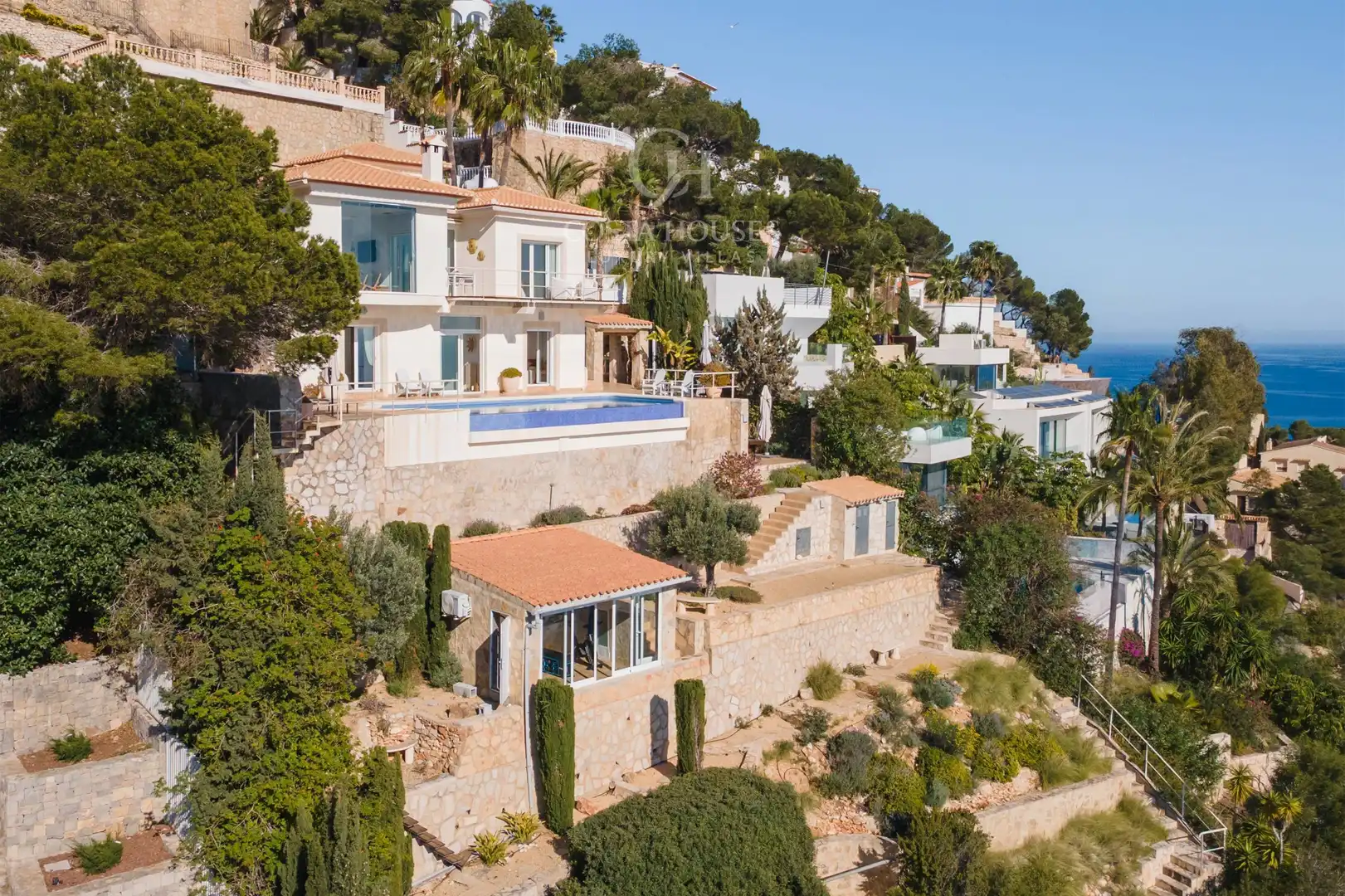 Exterior view of Houses for sale in Jávea / Xàbia  with Air Conditioner, Private garden and Terrace