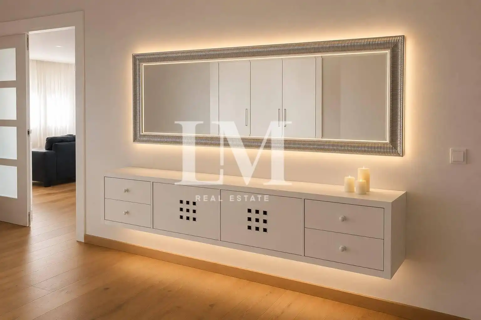 Dormitori de Apartament de lloguer en Sant Quirze del Vallès amb Aire condicionat, Moblat i Balcó
