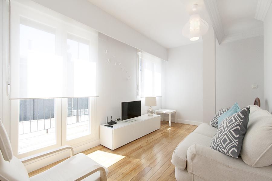 Living room of Flat to rent in Donostia - San Sebastián   with Heating, Terrace and Furnished