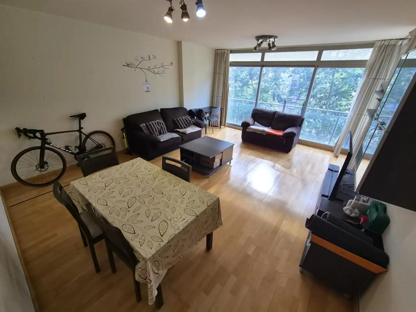 Living room of Flat for sale in Castellón de la Plana / Castelló de la Plana  with Air Conditioner, Heating and Parquet flooring