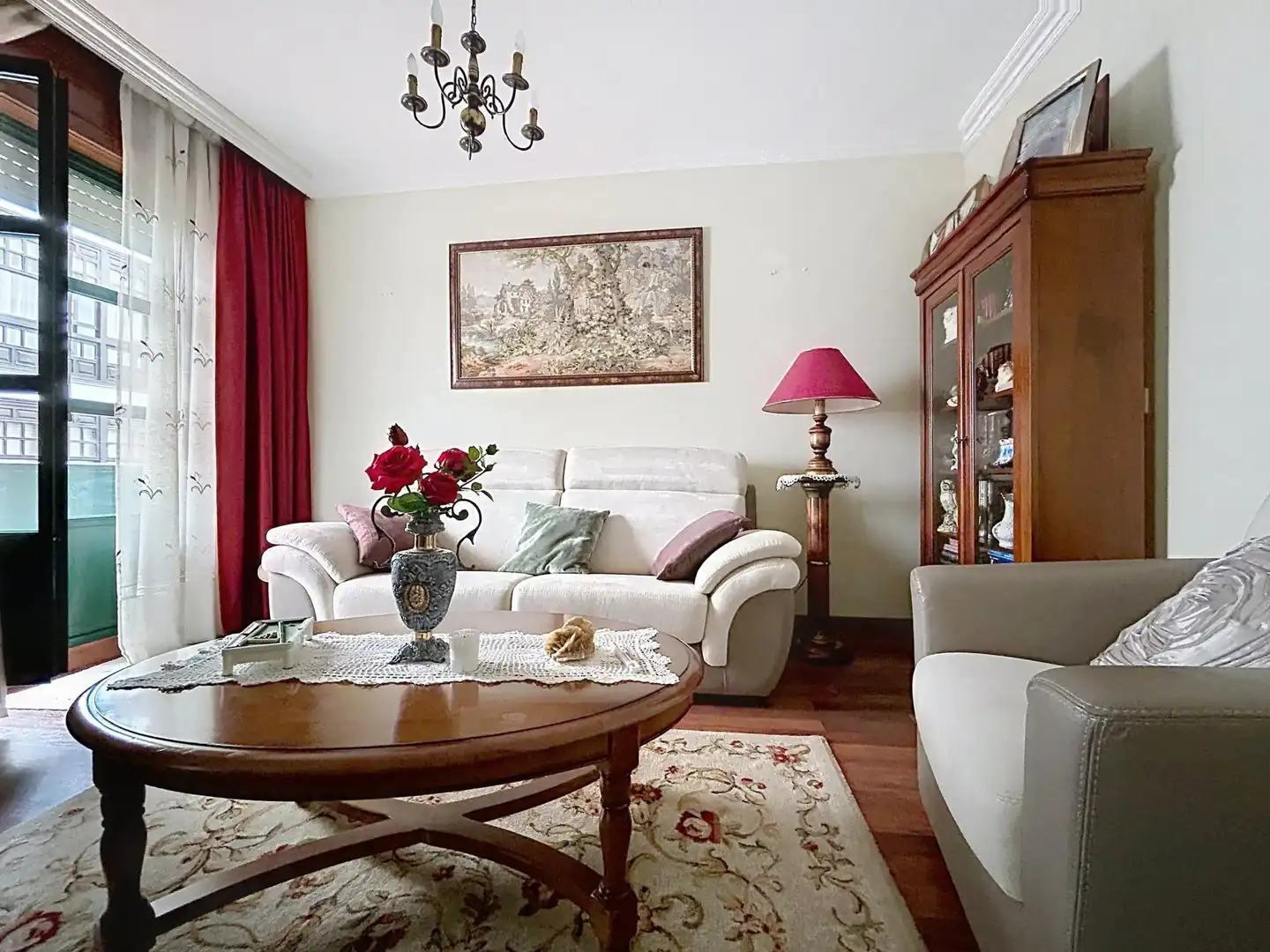 Sala de estar de Piso en venta en Padrón con Calefacción, Terraza y Balcón