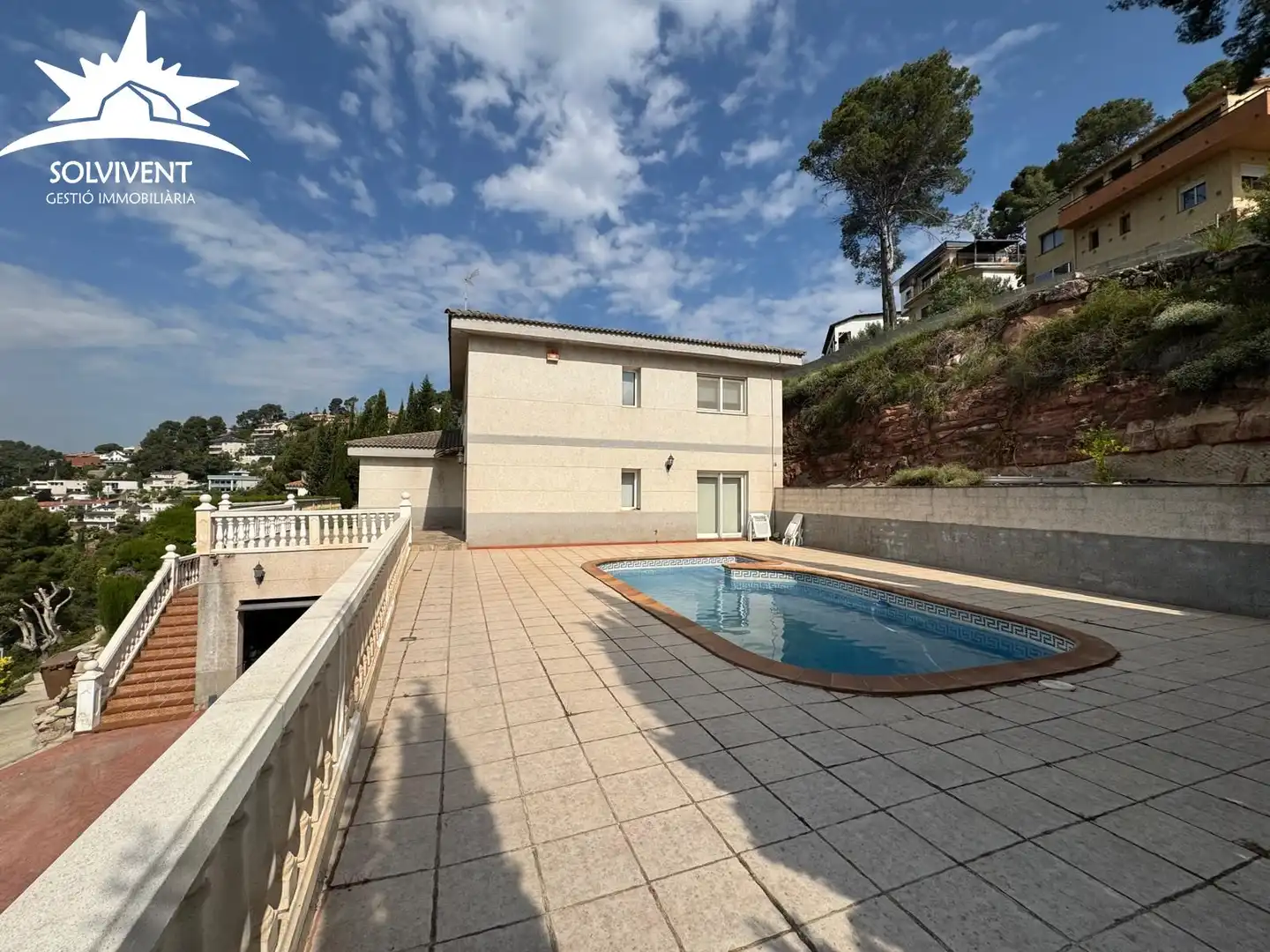 Exterior view of Houses for sale in Pallejà  with Air Conditioner, Heating and Private garden