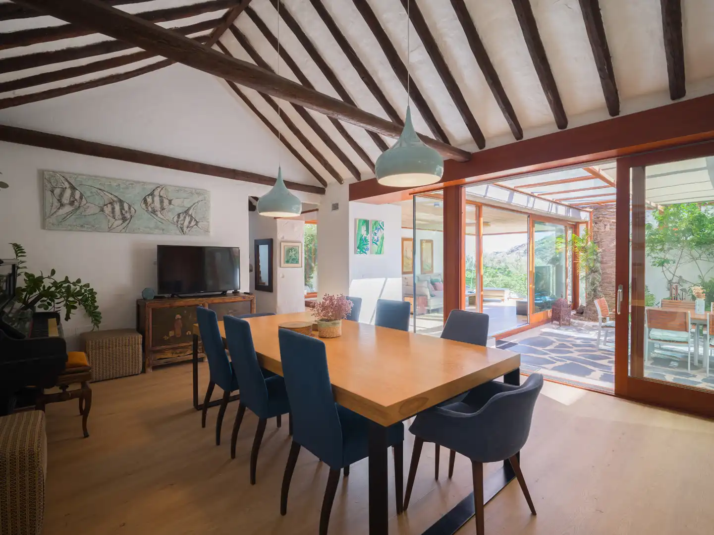 Dining room of Houses for sale in Telde  with Heating, Private garden and Parquet flooring