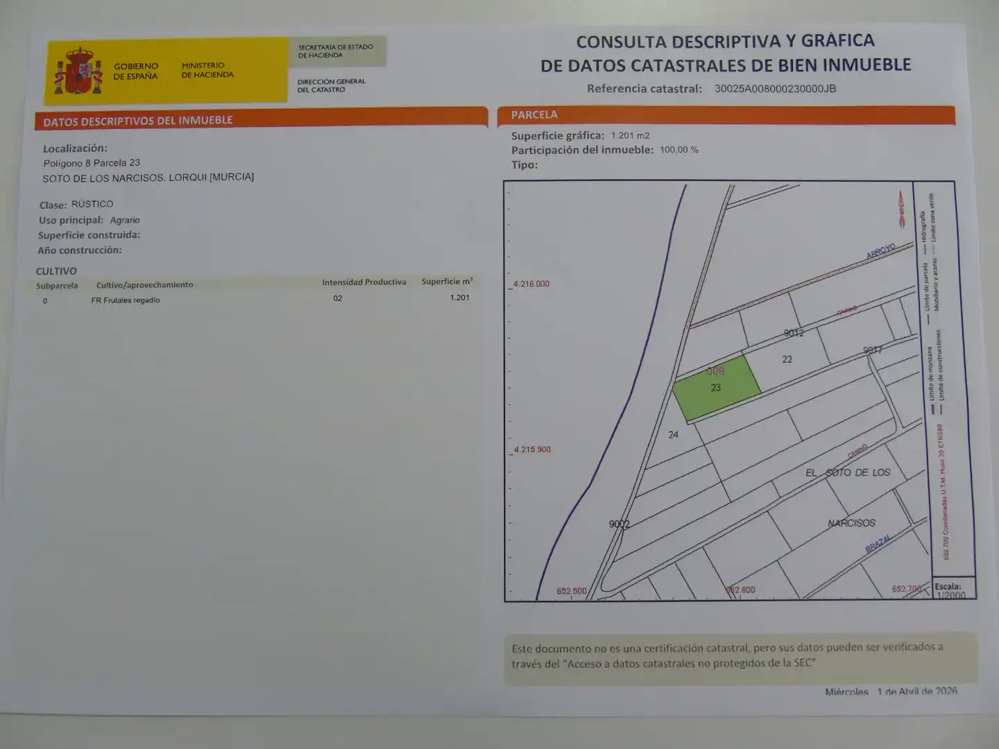 Grundstücke und Bauplätze zum Verkauf in Diseminado Diseminados 9, imagen 10