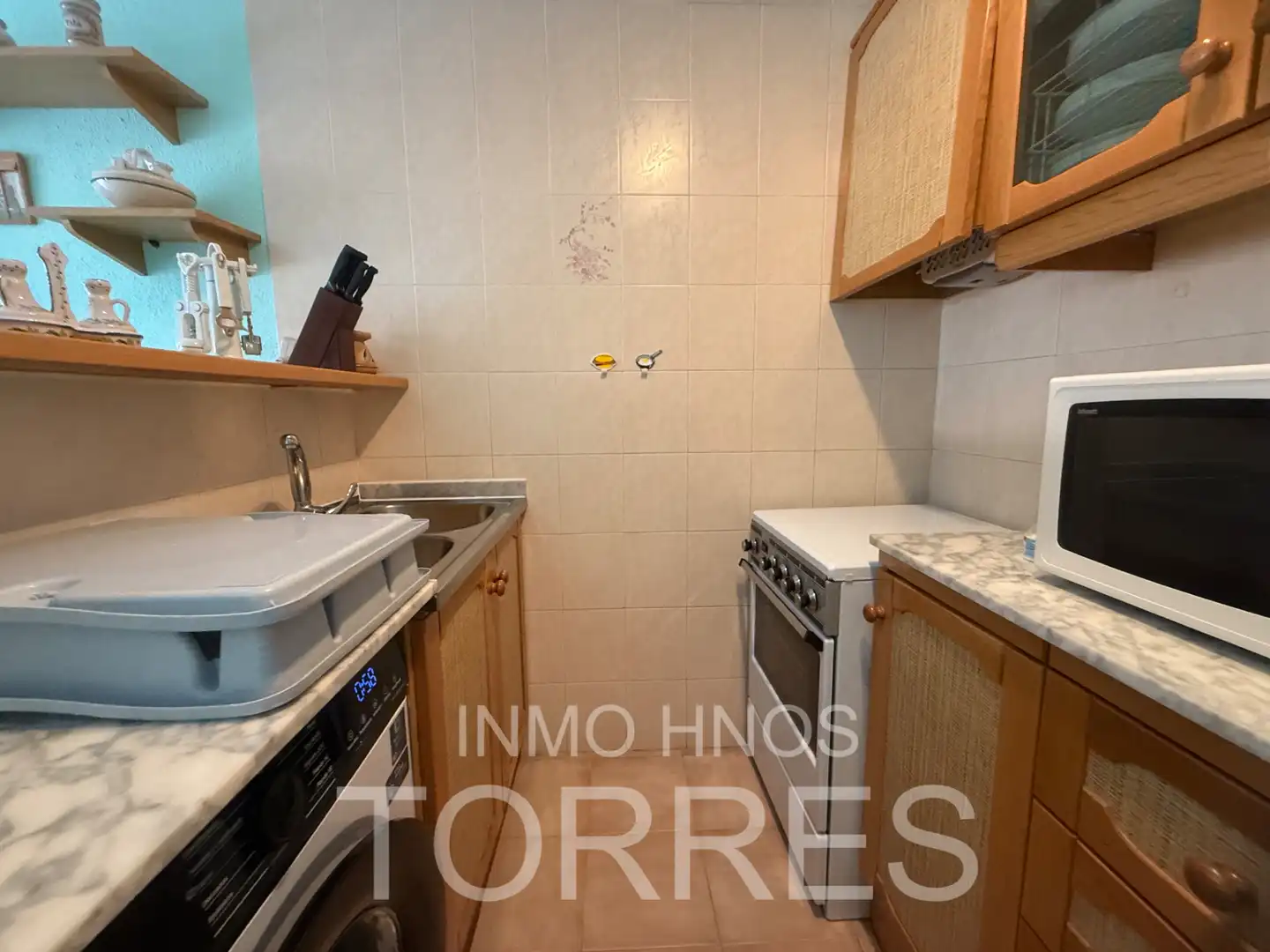 Cuina de Apartament en venda en Peñíscola / Peníscola amb Aire condicionat, Terrassa i Piscina comunitària