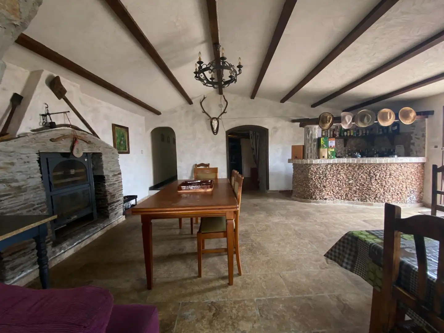 Menjador de Finca rústica en venda en Las Tres Villas amb Moblat