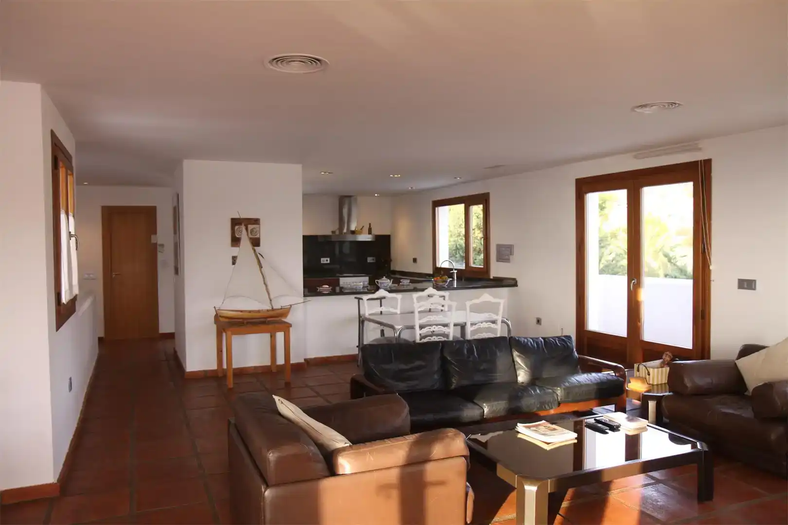 Sala de estar de Casa o chalet de alquiler en Níjar con Aire acondicionado, Jardín privado y Piscina