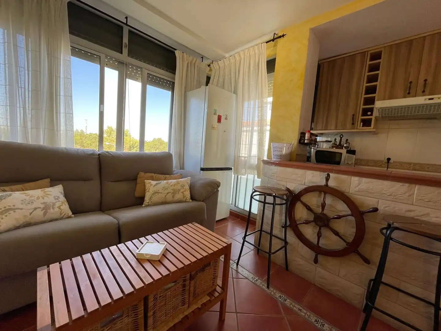 Living room of Apartments for sale in El Rompido  with Heating, Terrace and Furnished