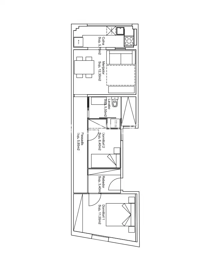 Wohnung zum Verkauf in El Putget i el Farró