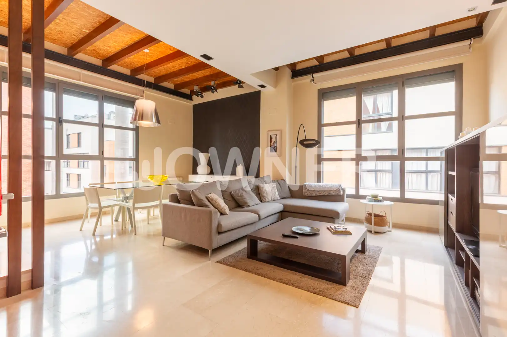 Living room of Attic for rent in  Madrid Capital  with Air Conditioner, Heating and Terrace
