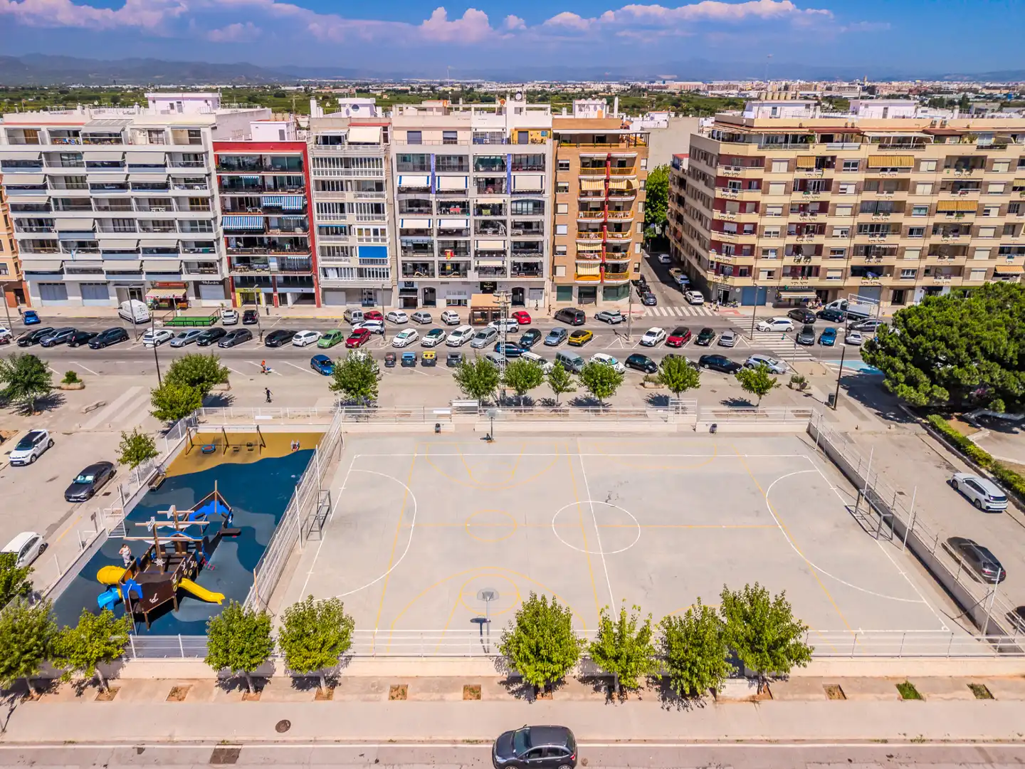 Parking of Flat for sale in Burriana / Borriana  with Air Conditioner, Heating and Terrace