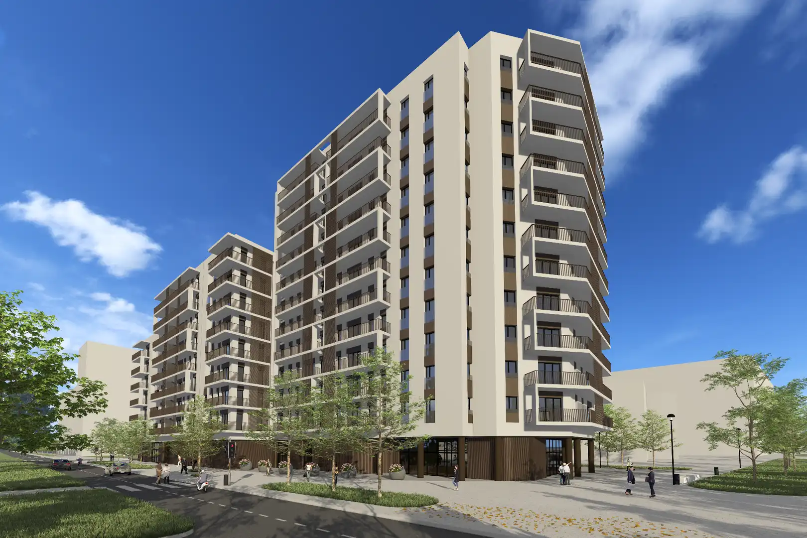 Vista exterior de Piso en venta en Barcelona con Parquet, Horno y Balcón