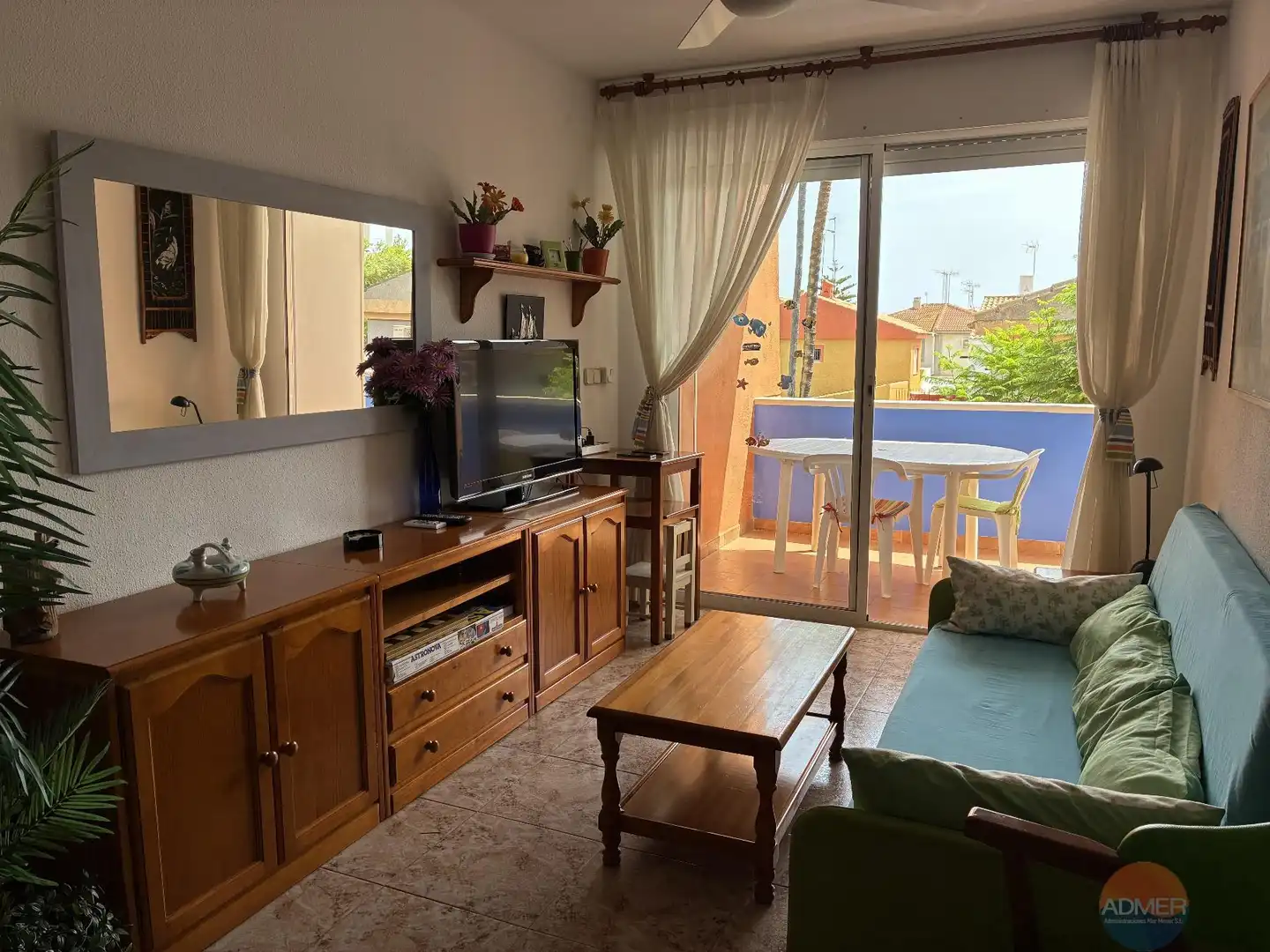Living room of Apartments for sale in San Javier  with Terrace, Furnished and Community pool