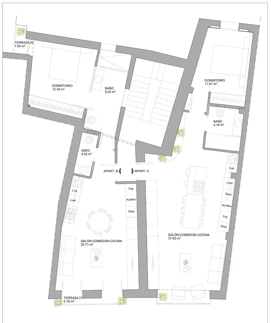Apartamento en venta en Cáceres con Aire acondicionado, Calefacción y Amueblado