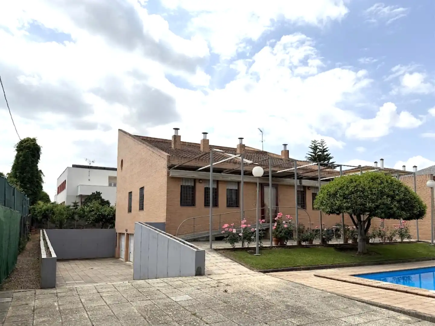 Exterior view of Houses for sale in Badajoz  with Air Conditioner, Heating and Private garden