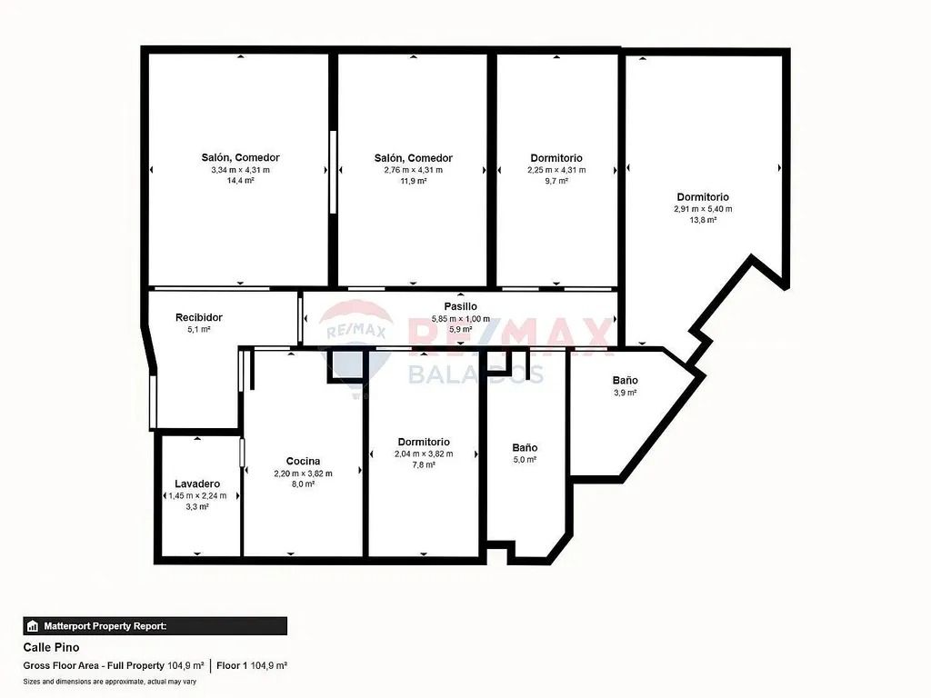 Piso en venta en Rúa Pino, 63, Fátima, Centro Urbano