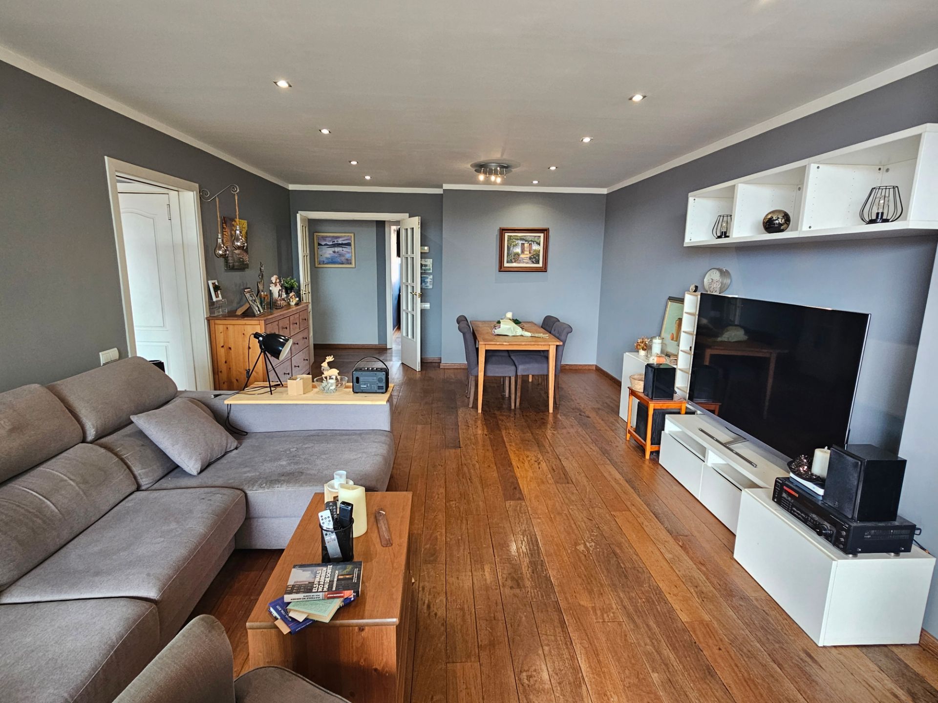 Sala d'estar de Àtic en venda en Sabadell amb Calefacció, Parquet i Terrassa