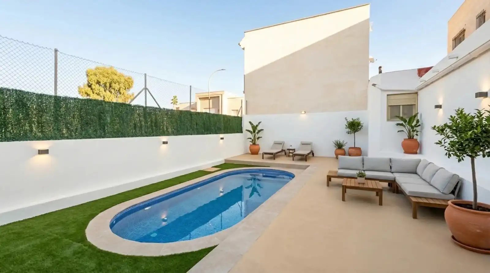 Piscina de Casa o xalet en venda en Tabernas amb Aire condicionat, Calefacció i Jardí privat