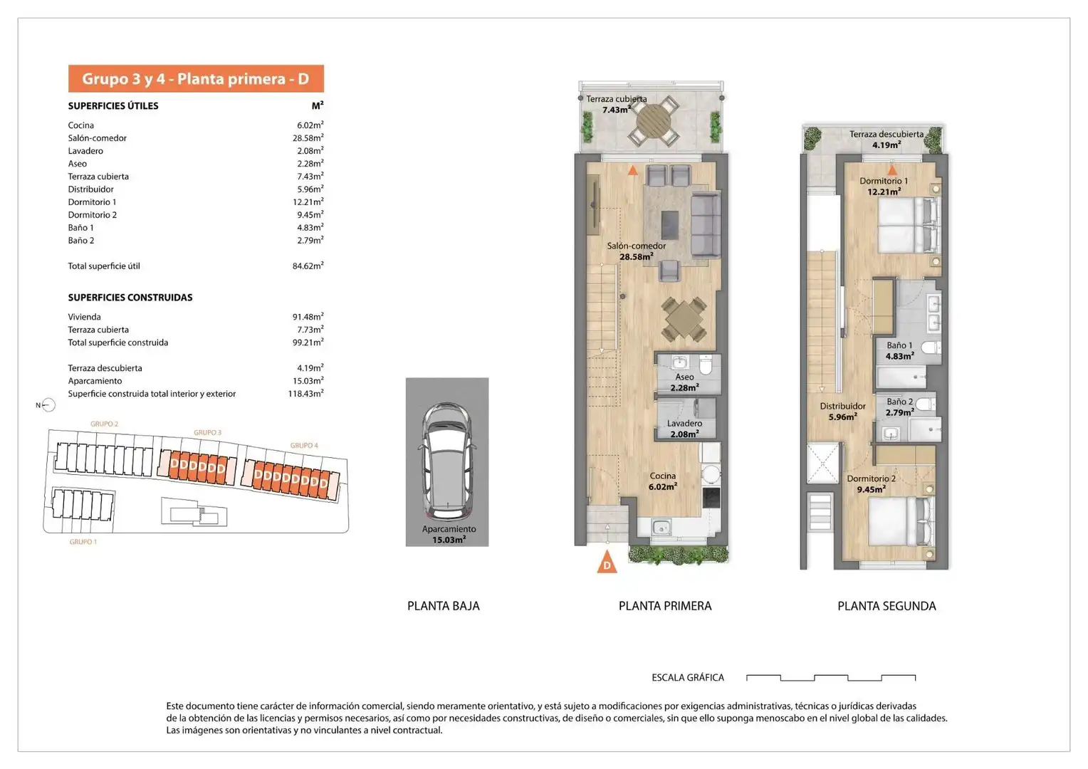 Duplexes for sale in Daimús  with Heating, Private garden and Terrace