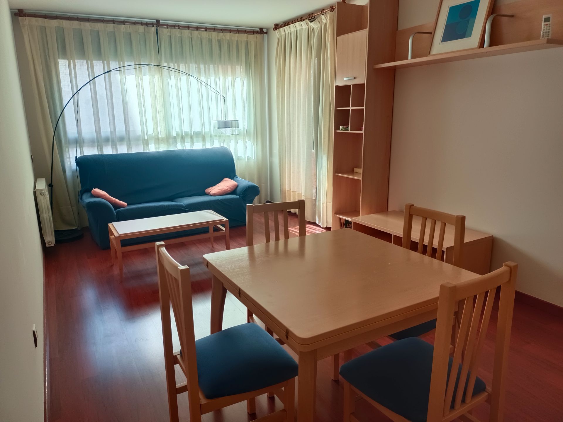 Living room of Apartment to rent in  Lleida Capital  with Heating, Parquet flooring and Storage room