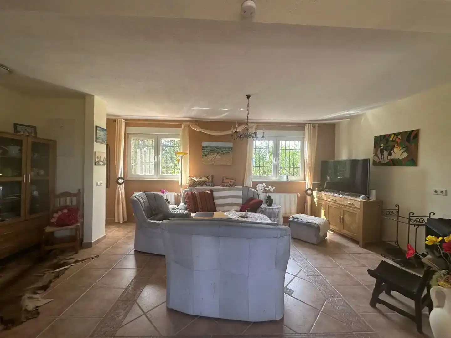 Wohnzimmer von Country house zum Verkauf in San Jorge / Sant Jordi mit Klimaanlage und Schwimmbad